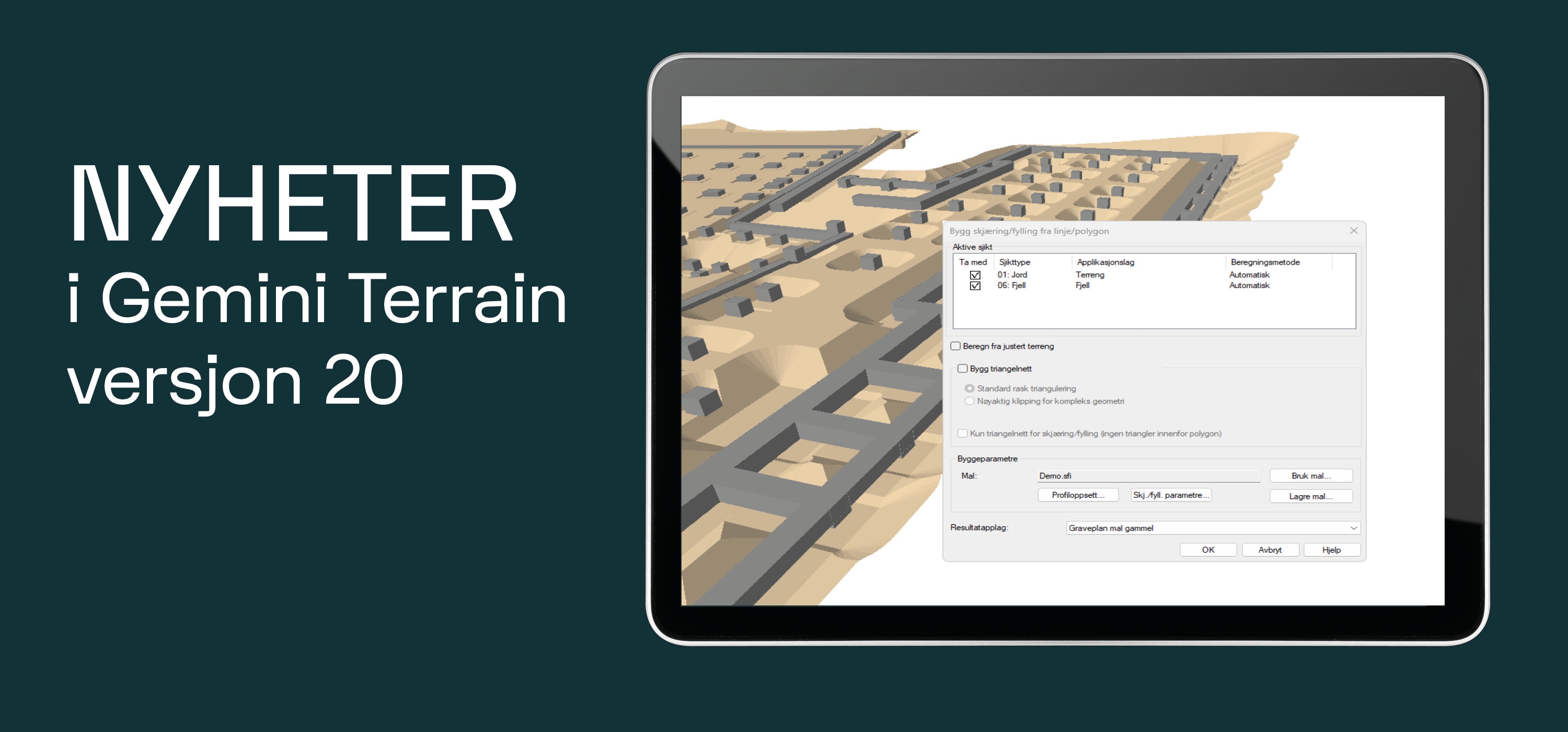 Gemini Terrain version 20, news