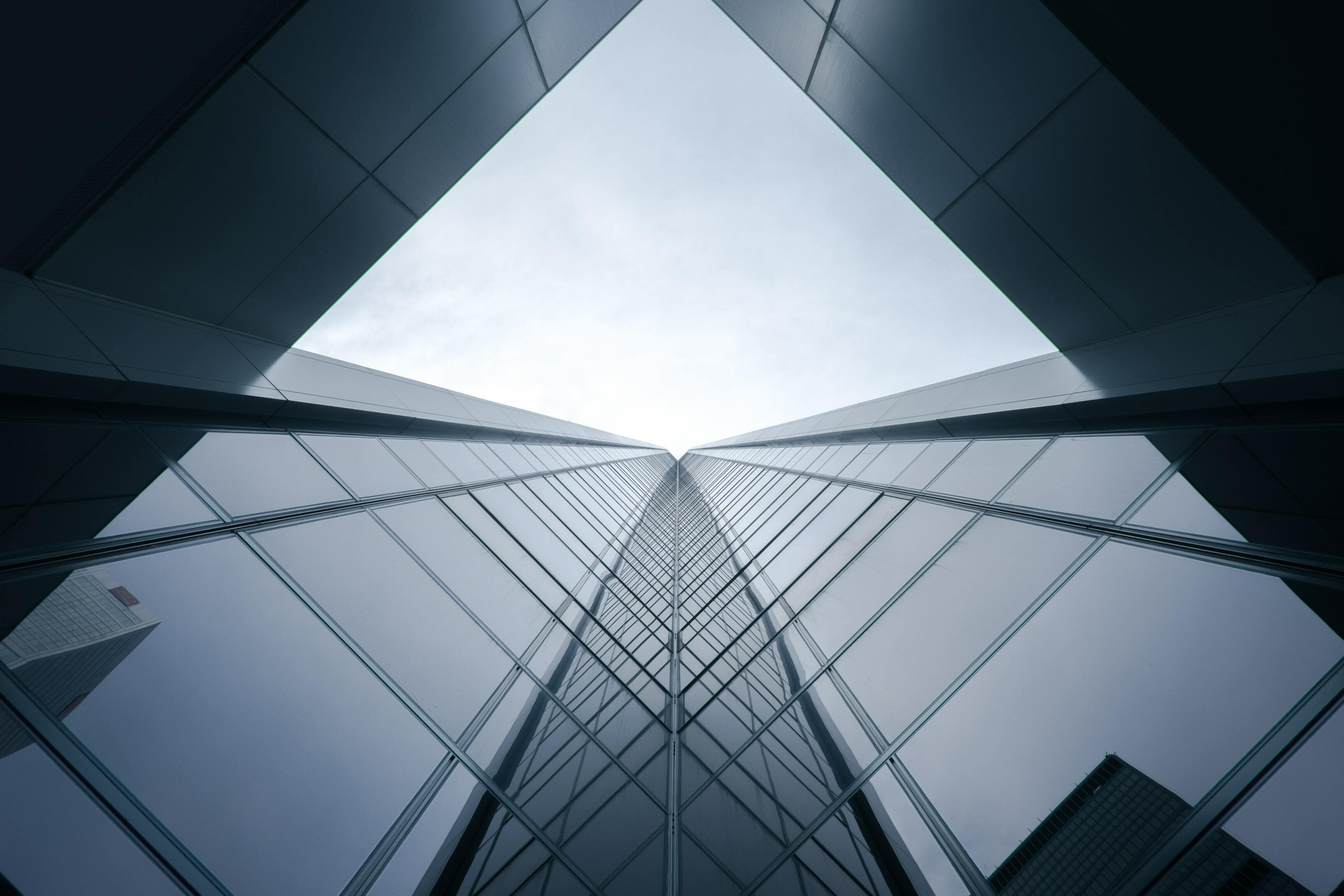 Unusual formation of high-rise buildings