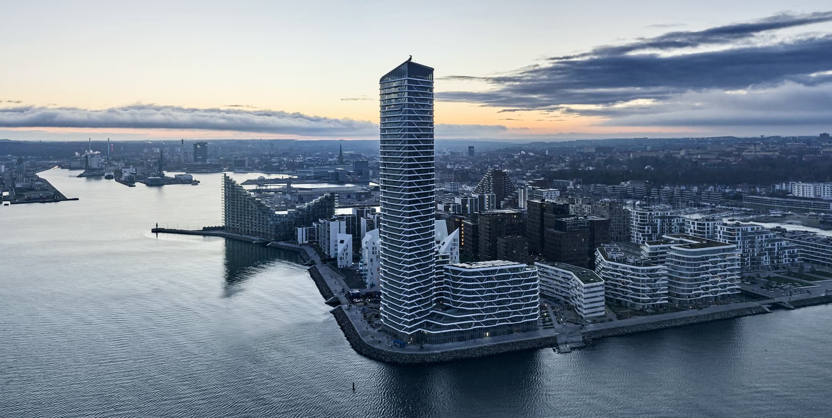 skyline of Aarhus