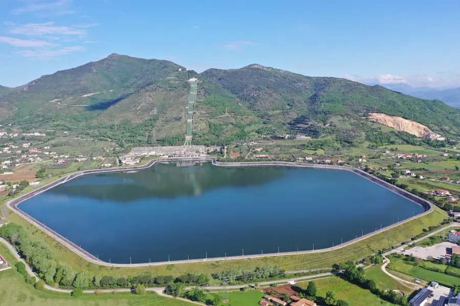 A hydroelectric power plant in Italy