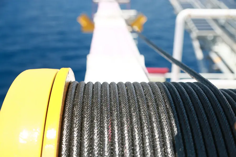 view of a subsea power cable